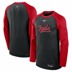 Cincinnati Reds Nike Authentic Collection Game Time Raglan Dri-FIT Long Sleeve T-Shirt | MLB Outlet