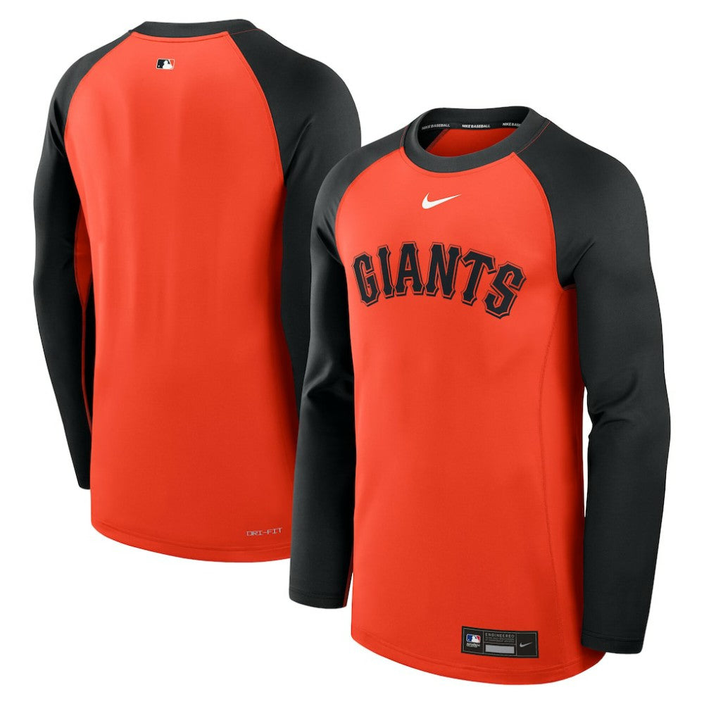 San Francisco Giants Nike Authentic Collection Game Time Raglan Dri-FIT Long Sleeve T-Shirt | MLB Outlet