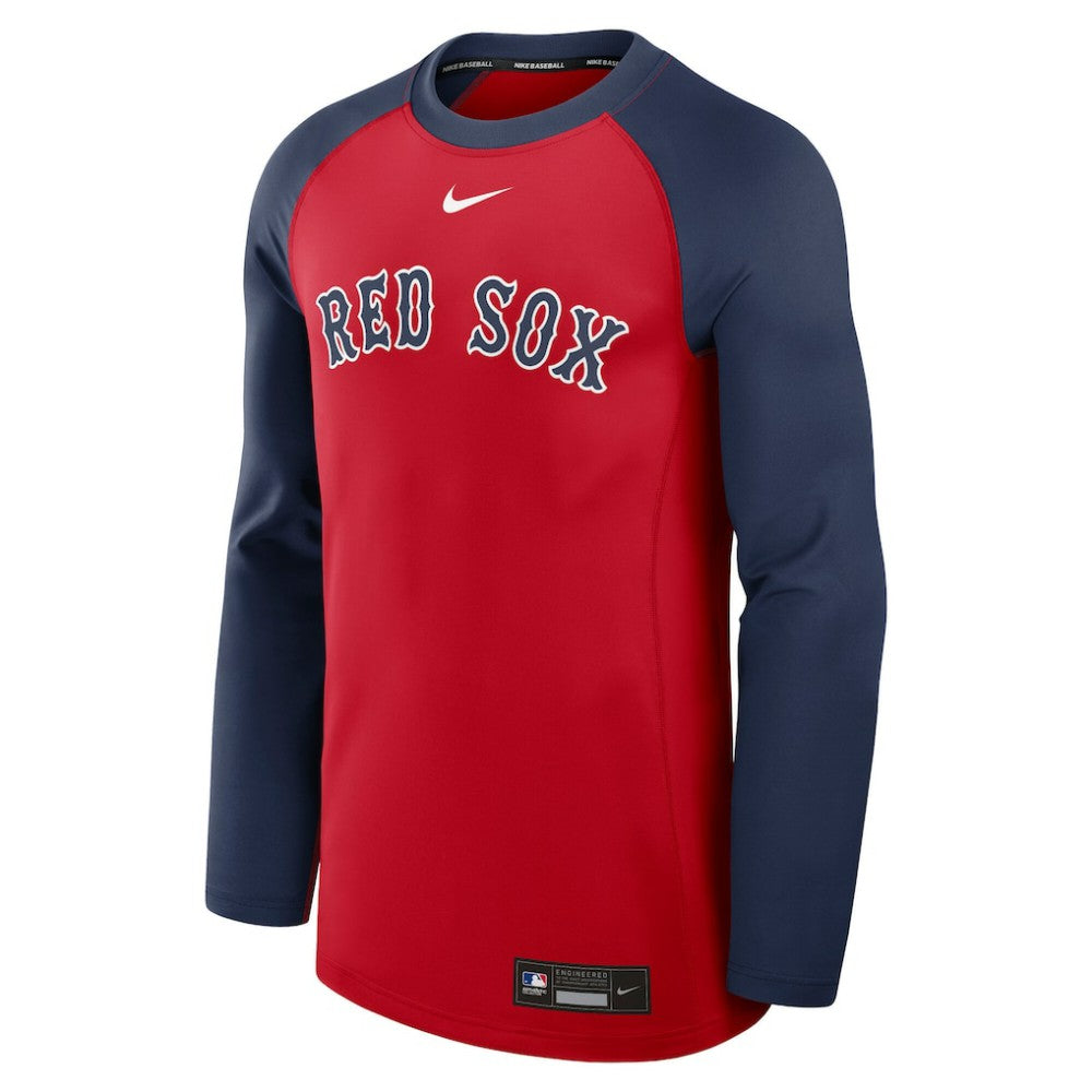 Boston Red Sox Nike Authentic Collection Game Time Raglan Dri-FIT Long Sleeve T-Shirt | MLB New