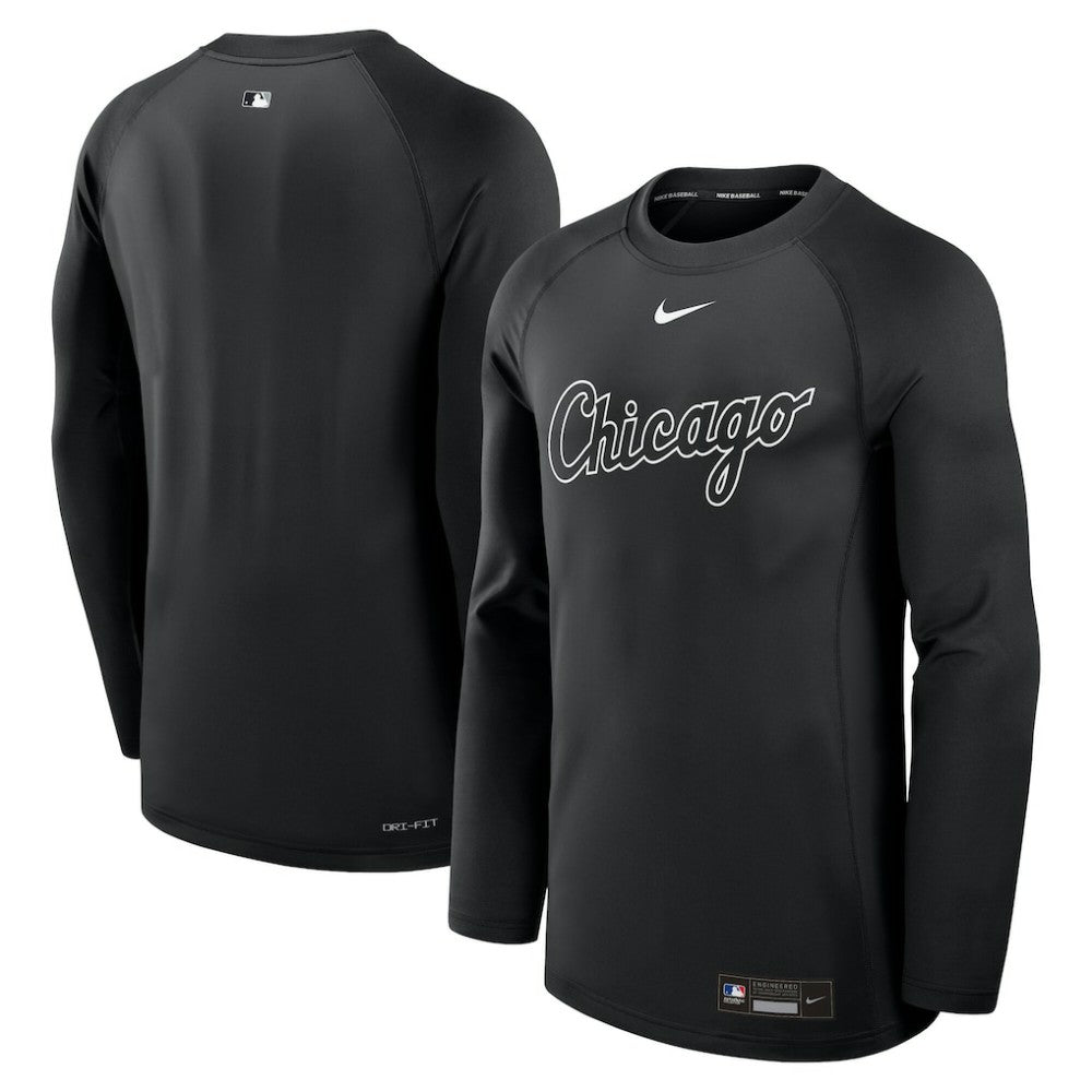 Chicago White Sox Nike Authentic Collection Game Time Raglan Dri-FIT Long Sleeve T-Shirt | MLB Online