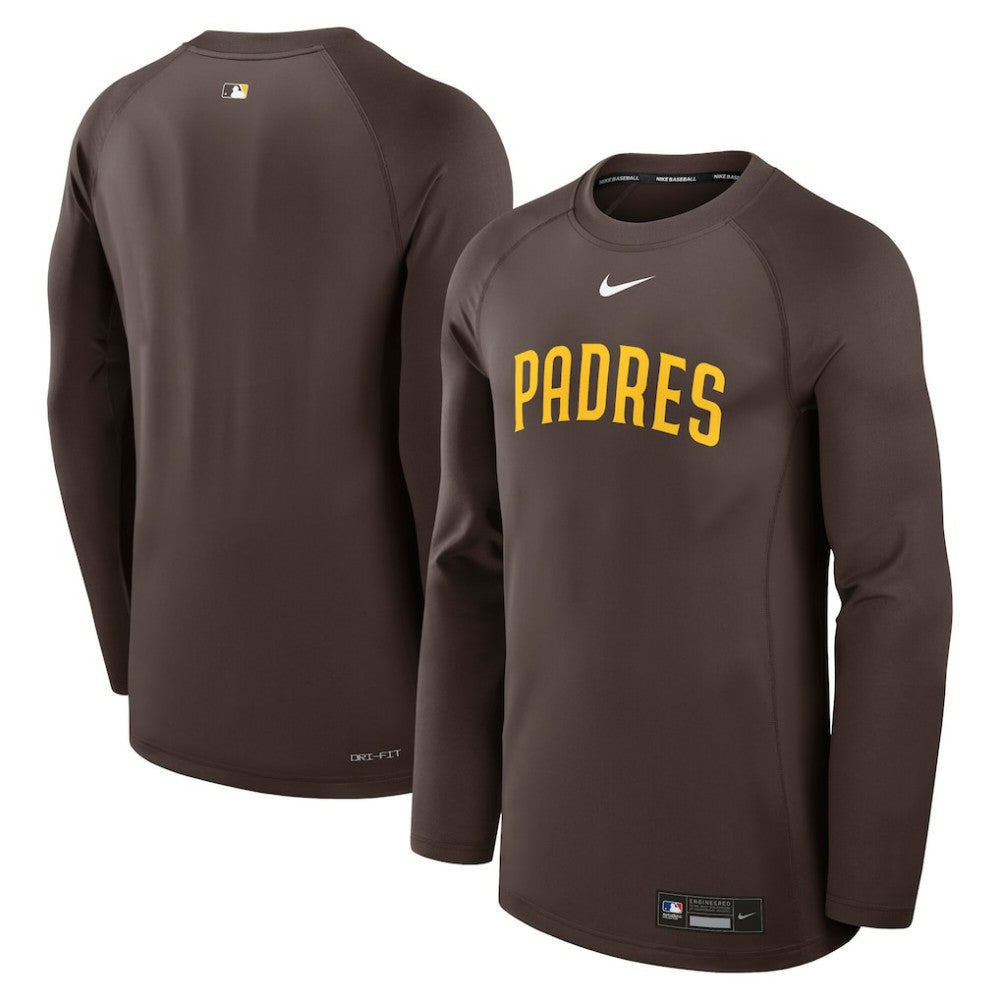 San Diego Padres Nike Authentic Collection Game Time Raglan Dri-FIT Long Sleeve T-Shirt | MLB Shop