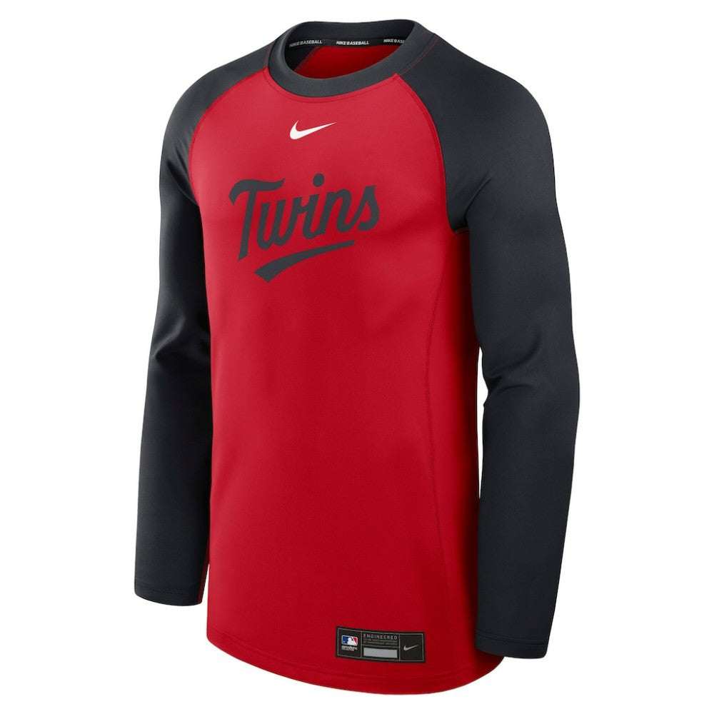 Minnesota Twins Nike Authentic Collection Game Time Raglan Dri-FIT Long Sleeve T-Shirt | MLB Outlet