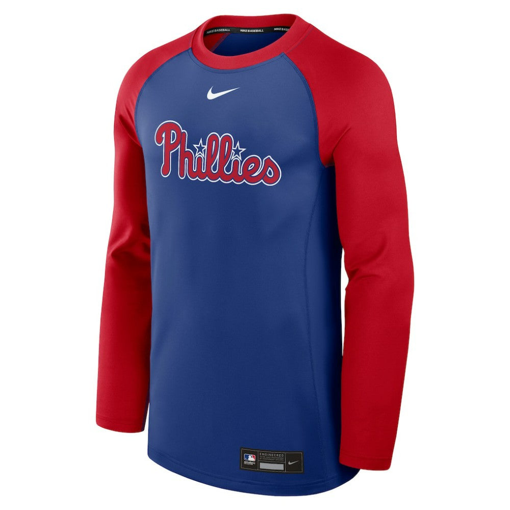 Philadelphia Phillies Nike Authentic Collection Game Time Raglan Performance Long Sleeve T-Shirt | MLB For sale