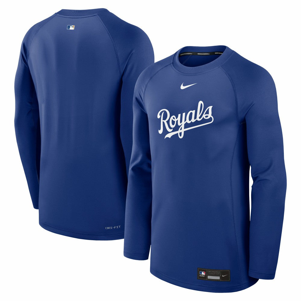 Kansas City Royals Nike Authentic Collection Game Time Raglan Dri-FIT Long Sleeve T-Shirt | MLB For sale