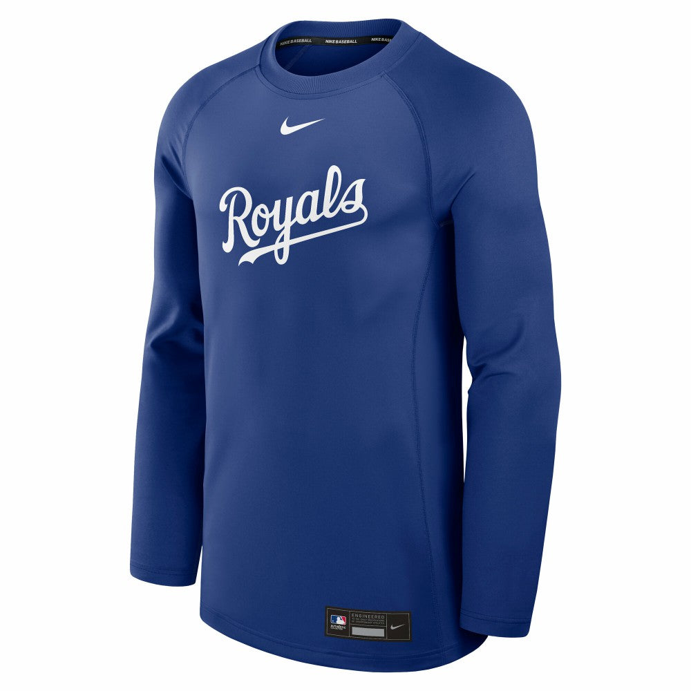 Kansas City Royals Nike Authentic Collection Game Time Raglan Dri-FIT Long Sleeve T-Shirt | MLB For sale