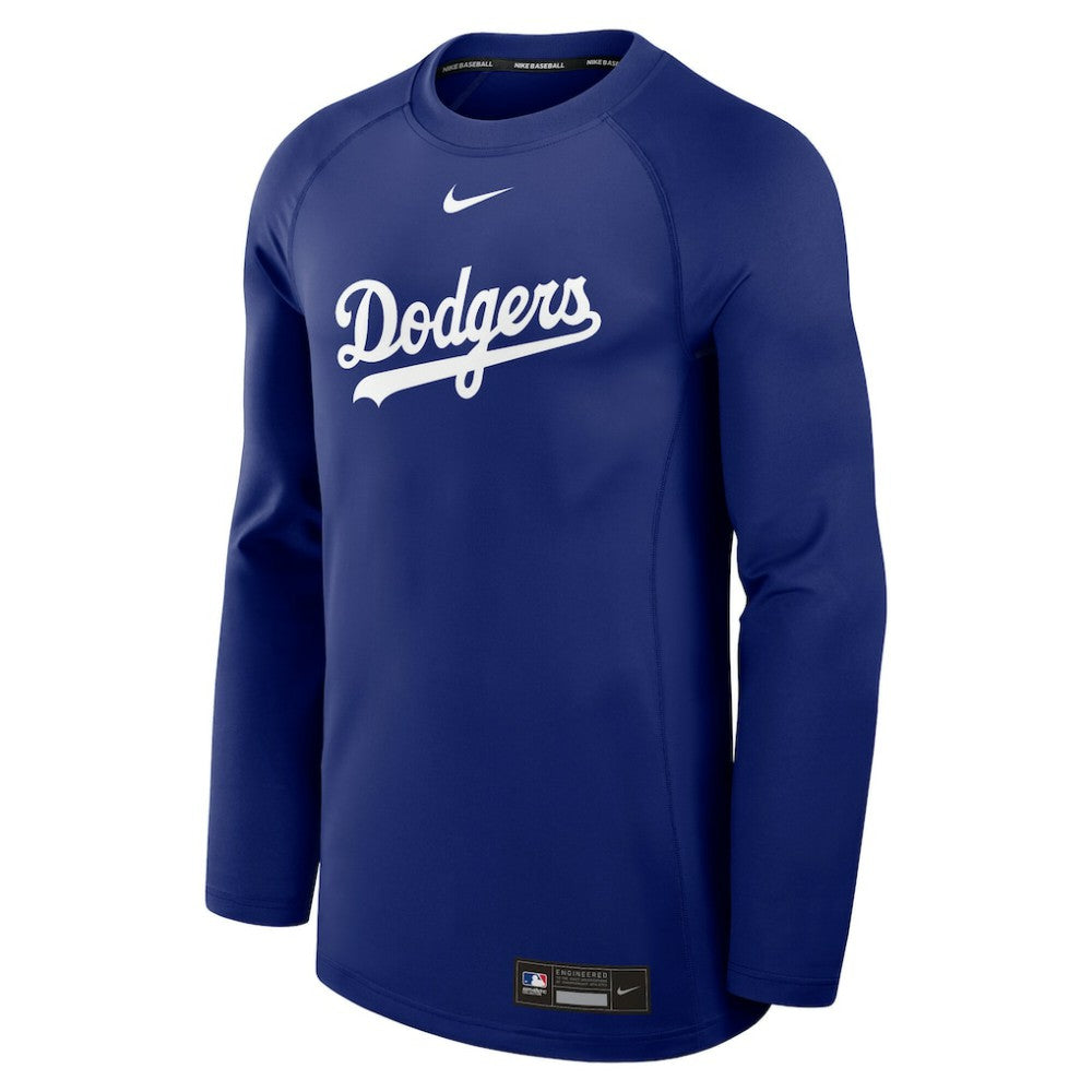Los Angeles Dodgers Nike Authentic Collection Game Time Raglan Dri-FIT Long Sleeve T-Shirt | MLB Outlet
