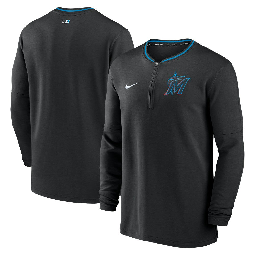 Miami Marlins Nike Authentic Collection Performance Half-Zip Top | MLB On Sale