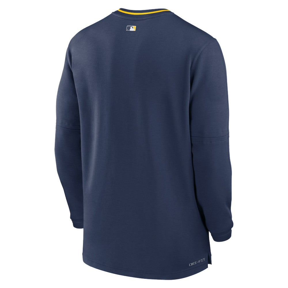 Milwaukee Brewers Nike Authentic Collection Performance Half-Zip Top | MLB Discount