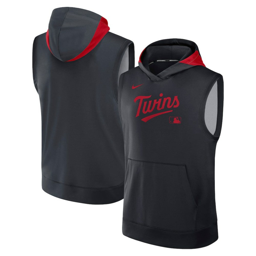 Minnesota Twins Nike Authentic Collection Dri-FIT Sleeveless Hoodie | MLB Sale