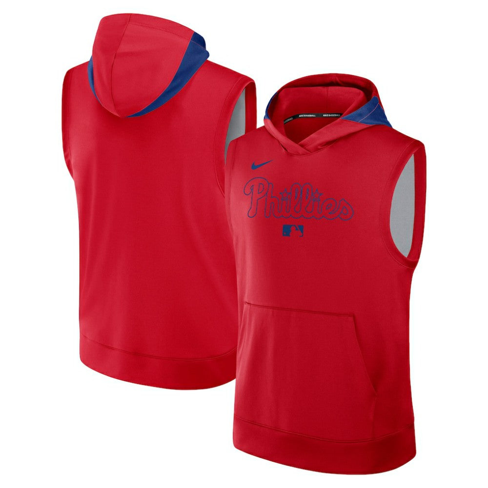 Philadelphia Phillies Nike Authentic Collection Dri-FIT Sleeveless Hoodie | MLB Shop