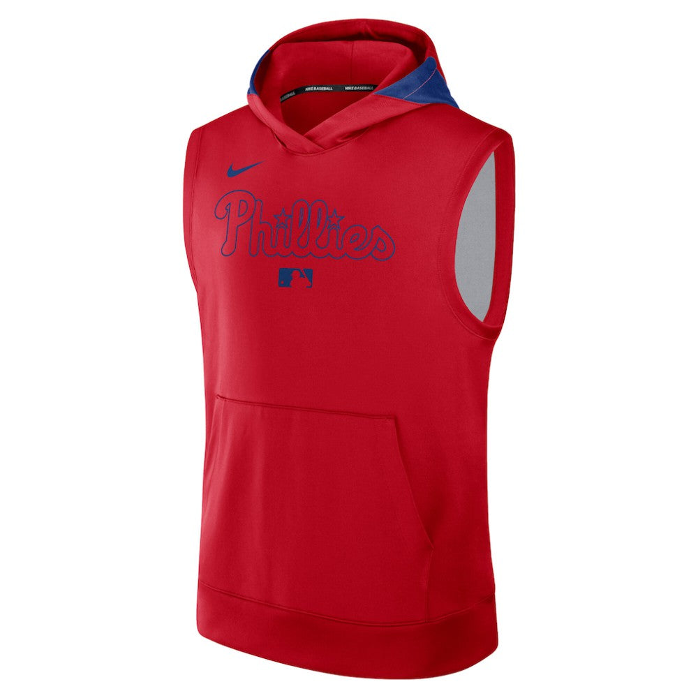 Philadelphia Phillies Nike Authentic Collection Dri-FIT Sleeveless Hoodie | MLB Shop
