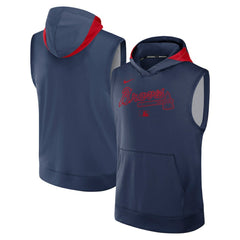 Atlanta Braves Nike Authentic Collection Dri-FIT Sleeveless Hoodie | MLB Discount