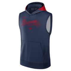 Atlanta Braves Nike Authentic Collection Dri-FIT Sleeveless Hoodie | MLB Discount