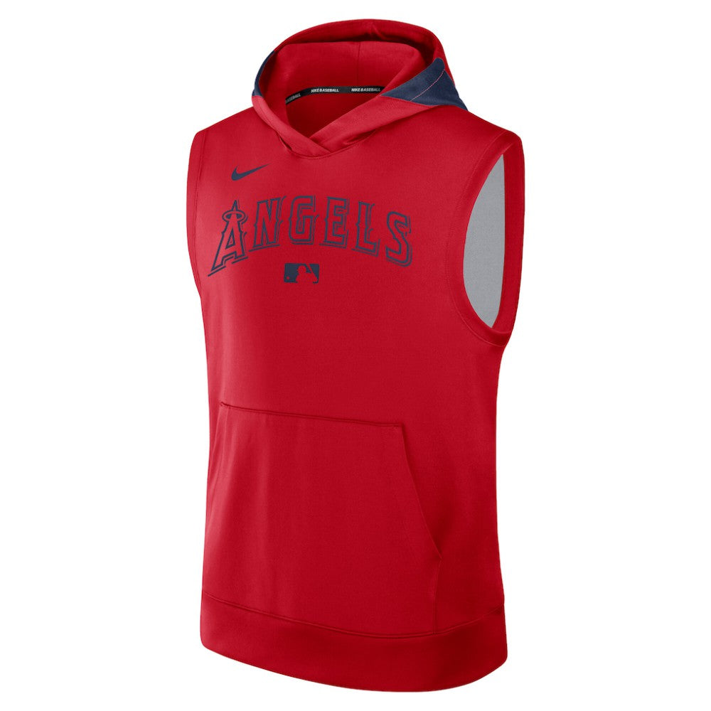 Los Angeles Angels Nike Authentic Collection Dri-FIT Sleeveless Hoodie | MLB Online