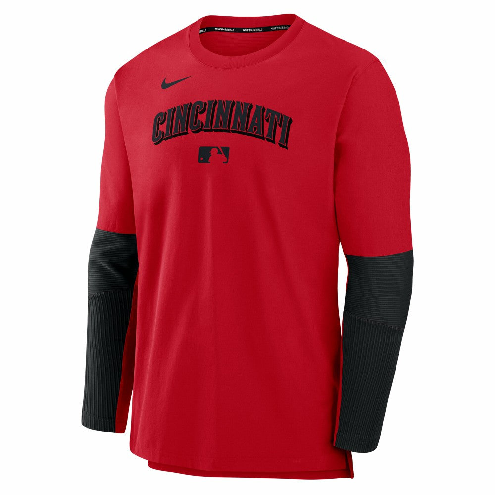 Cincinnati Reds Nike Authentic Collection Player Dri-FIT Lightweight Pullover  | MLB Discount