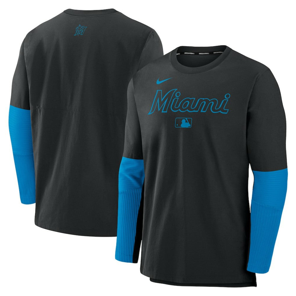 Miami Marlins Nike Authentic Collection Player Dri-FIT Lightweight Pullover  | MLB Shop