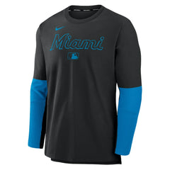 Miami Marlins Nike Authentic Collection Player Dri-FIT Lightweight Pullover  | MLB Shop
