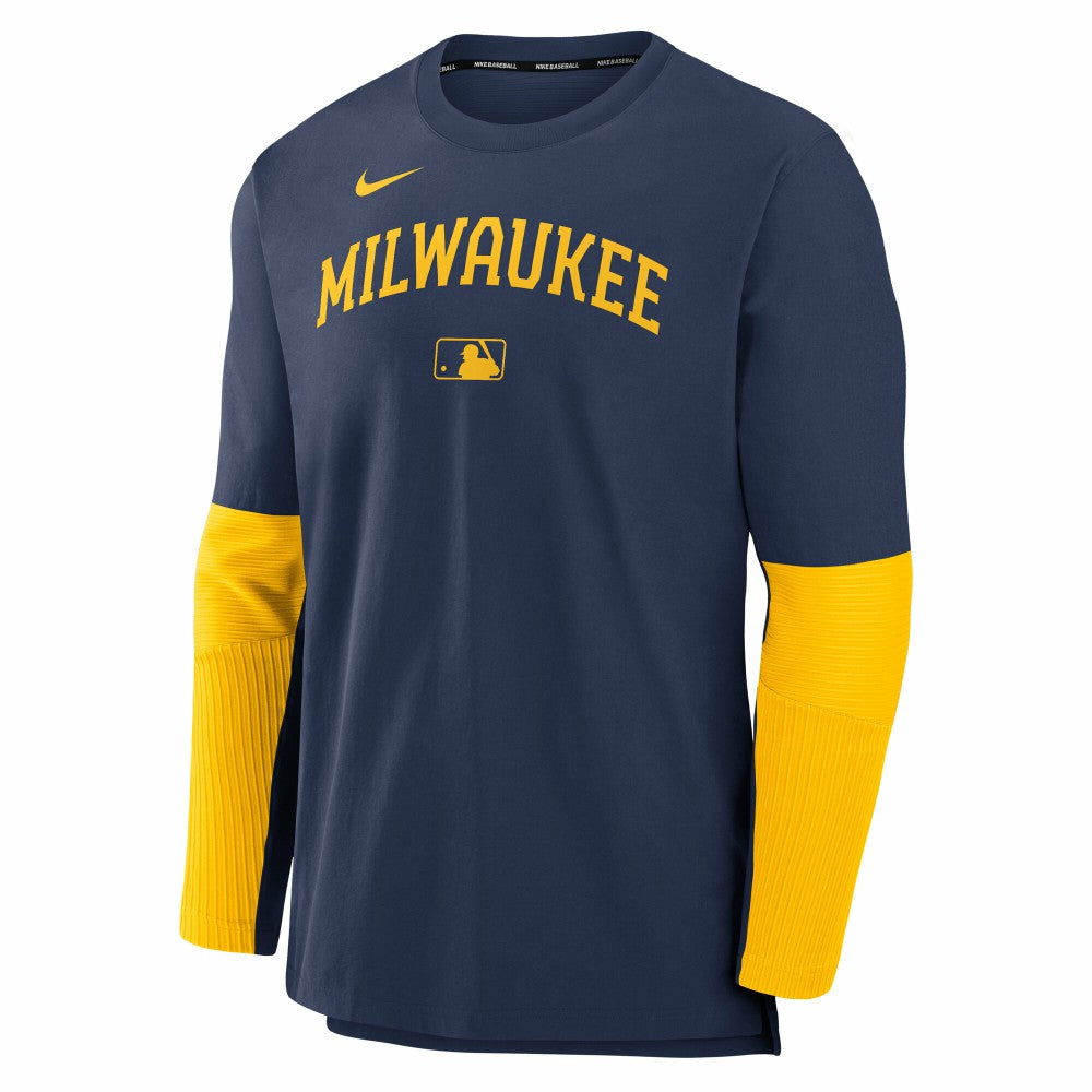 Milwaukee Brewers Nike Authentic Collection Player Dri-FIT Lightweight Pullover  | MLB Near me