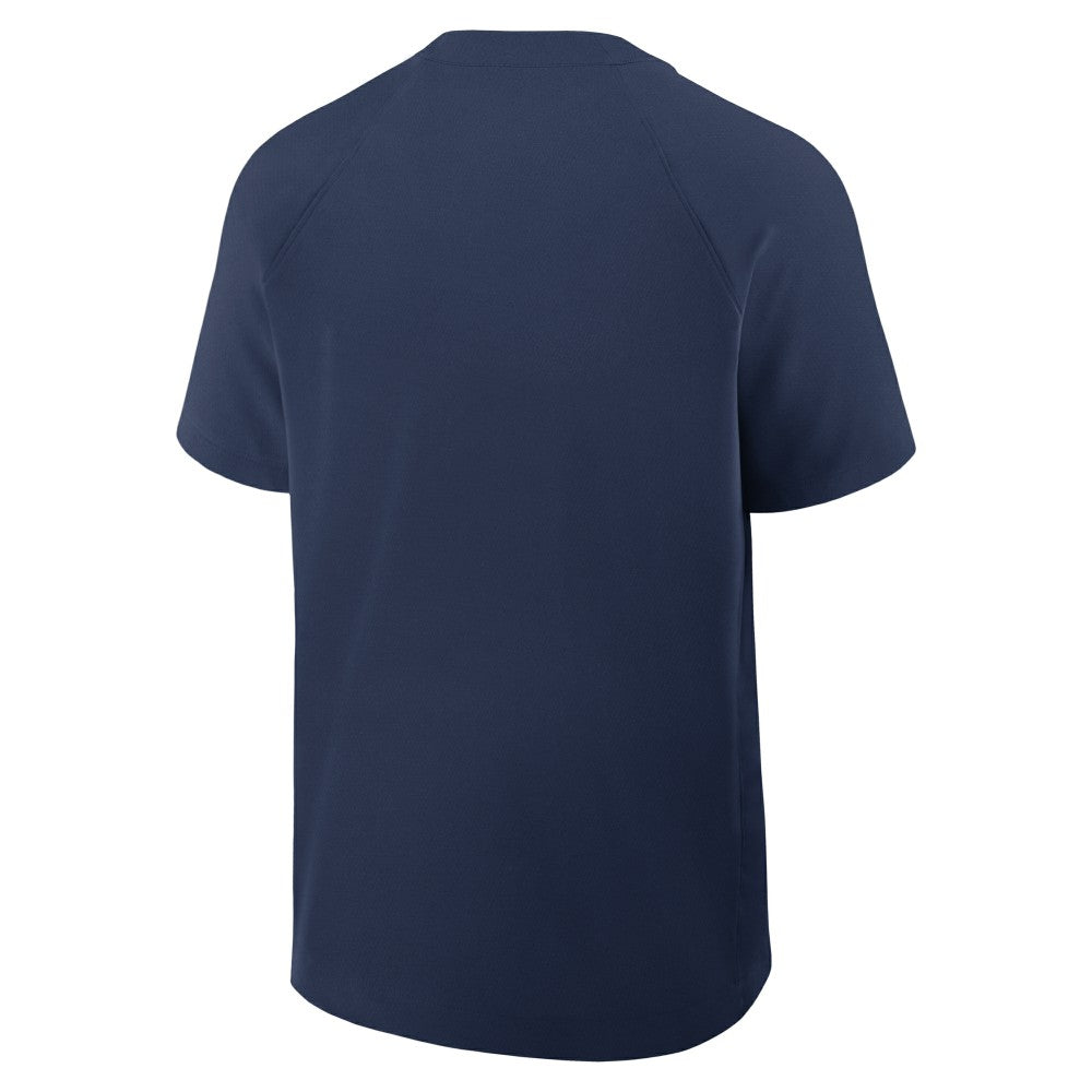 Milwaukee Brewers Nike Authentic Collection Raglan Short Sleeve Windshirt | MLB On Sale