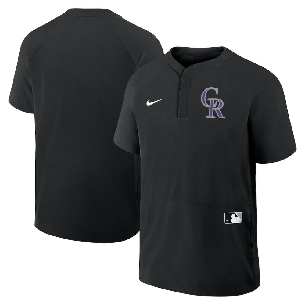 Colorado Rockies Nike Authentic Collection Raglan Short Sleeve Windshirt | MLB New