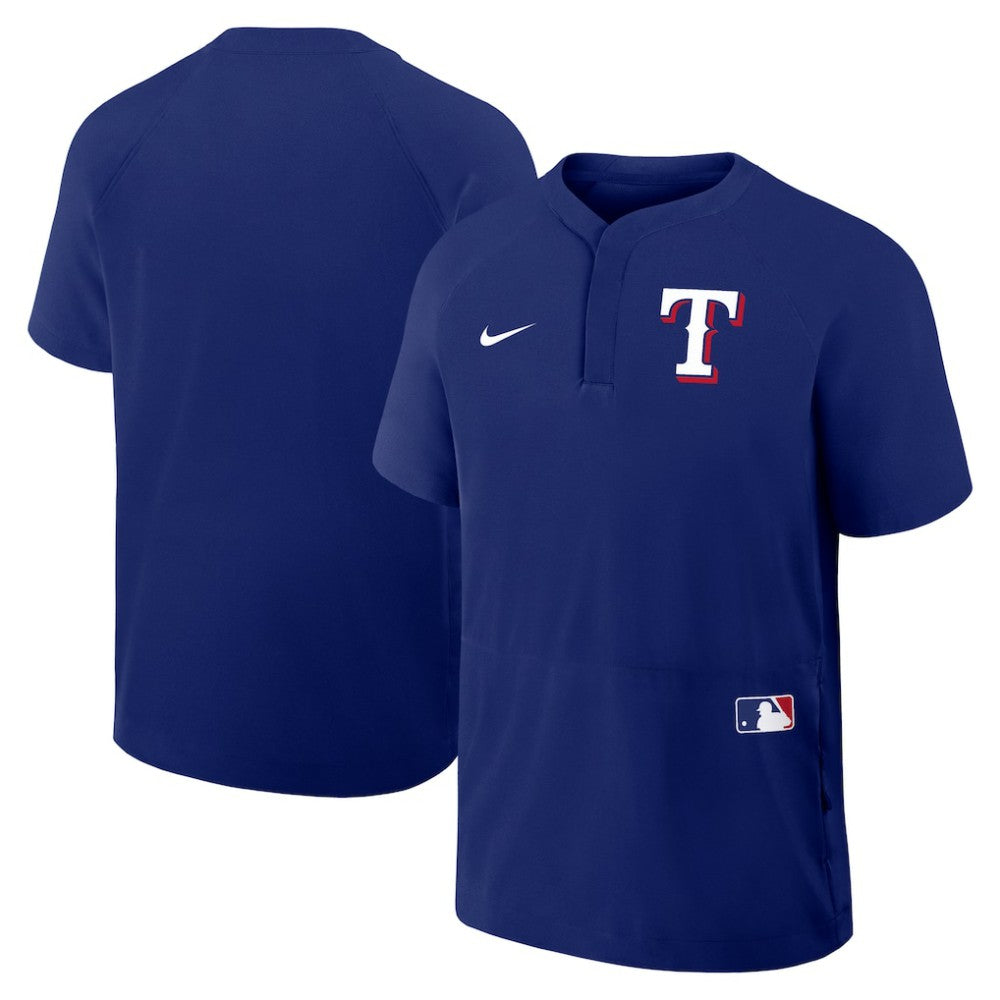 Texas Rangers Nike Authentic Collection Raglan Short Sleeve Windshirt | MLB US