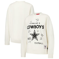 Dallas Cowboys Mitchell & Ness Women's Lightweight 3.0 Logo Pullover Sweatshirt