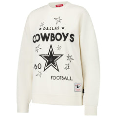 Dallas Cowboys Mitchell & Ness Women's Lightweight 3.0 Logo Pullover Sweatshirt