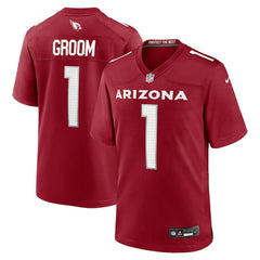 Arizona Cardinals Nike Number 1 Groom  Game Jersey