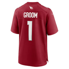 Arizona Cardinals Nike Number 1 Groom  Game Jersey