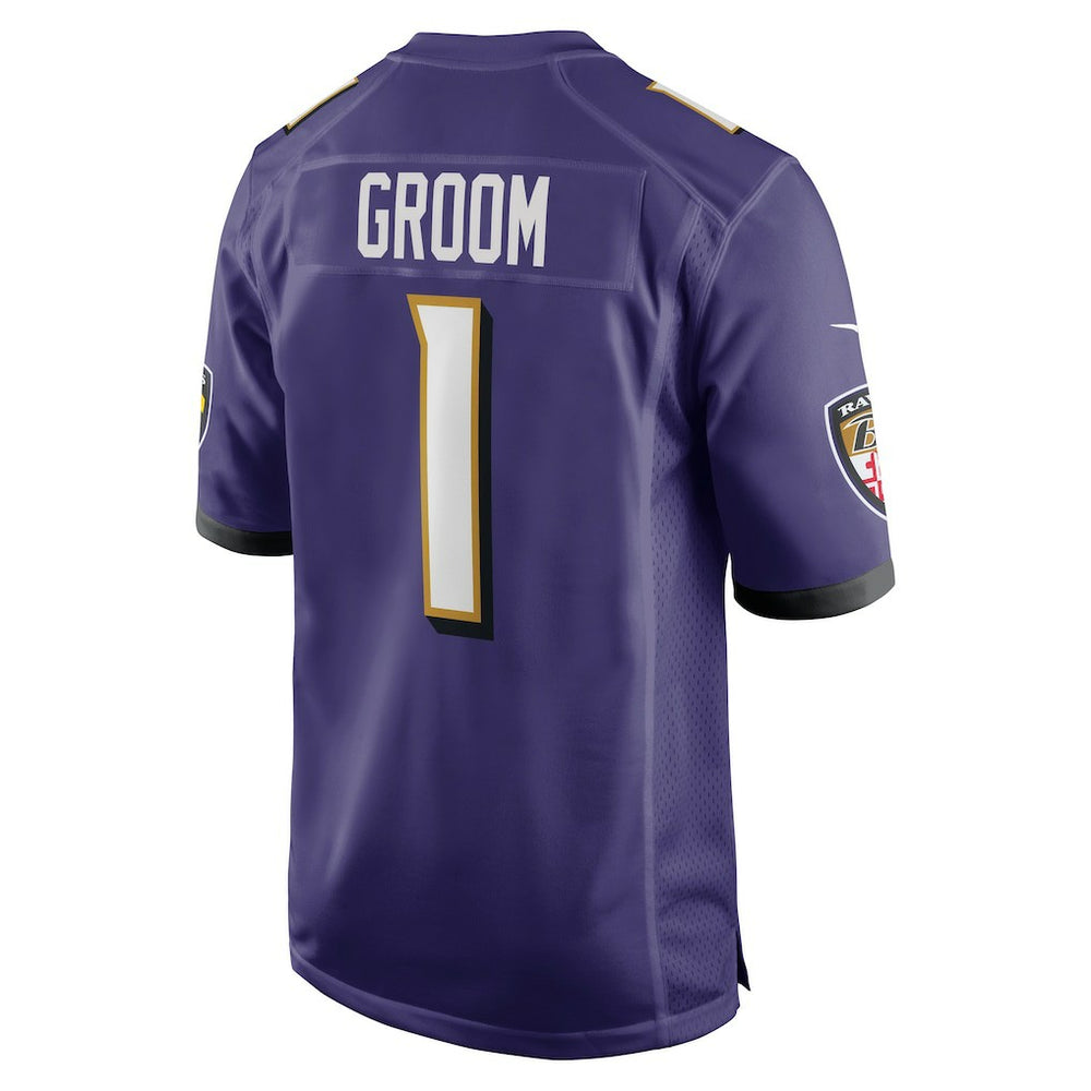 Baltimore Ravens Nike Number 1 Groom  Game Jersey
