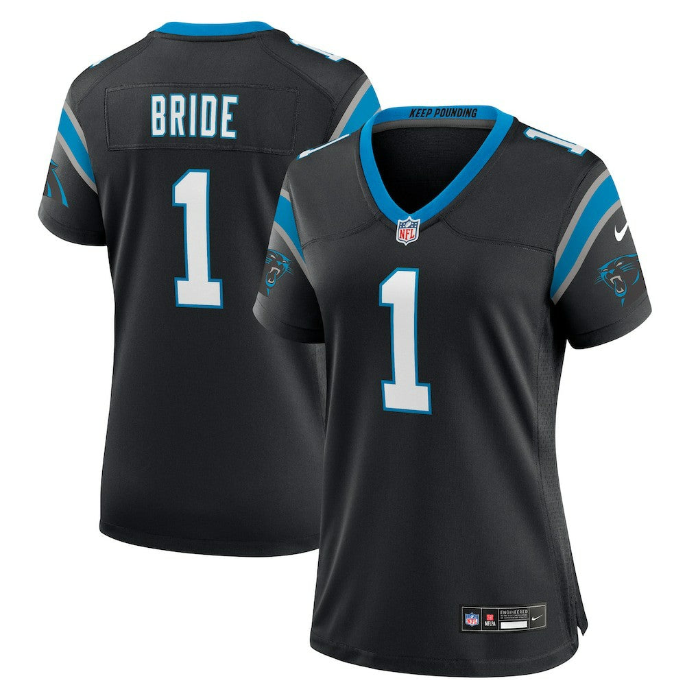 Carolina Panthers Nike Number 1 Bride  Women's Game Jersey