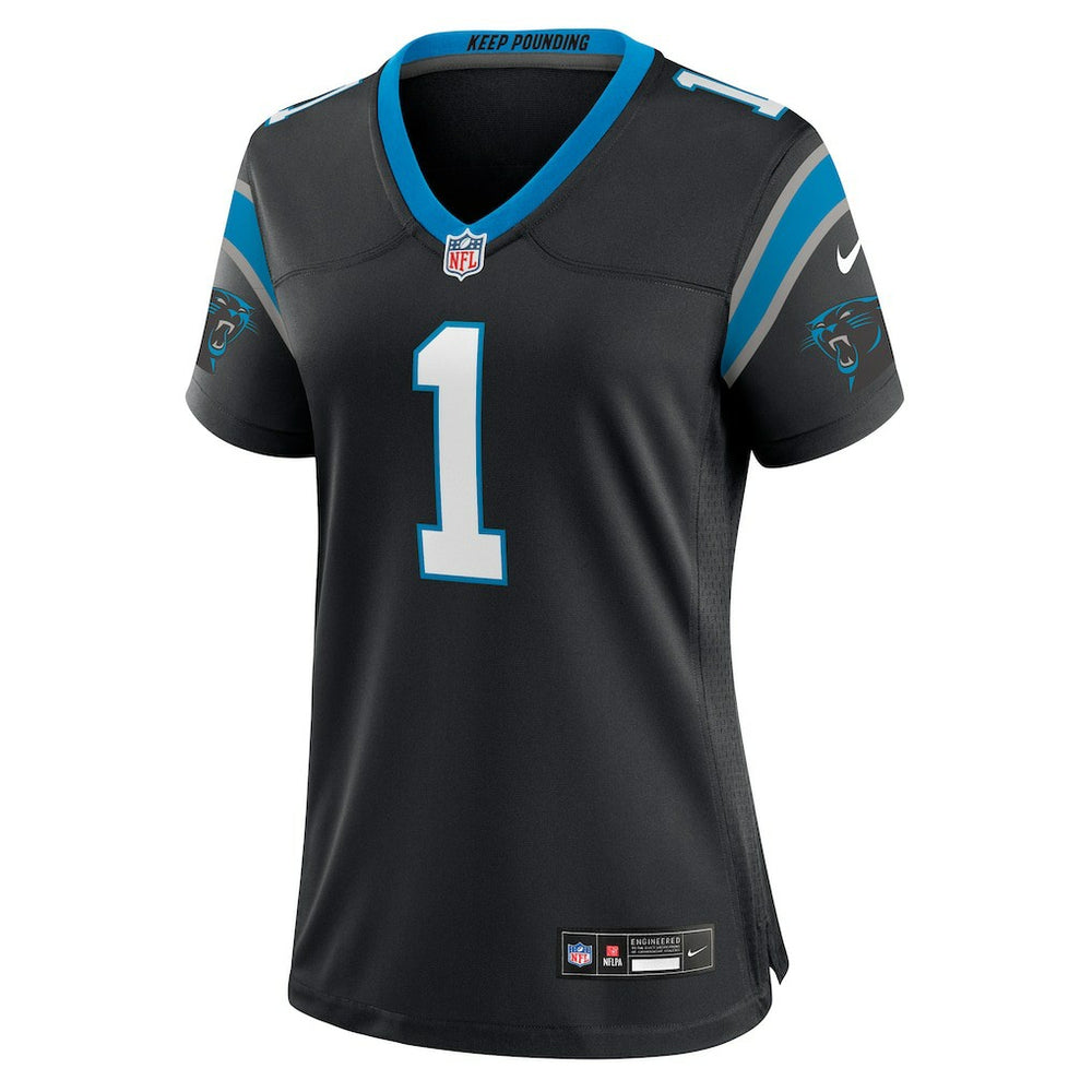 Carolina Panthers Nike Number 1 Bride  Women's Game Jersey