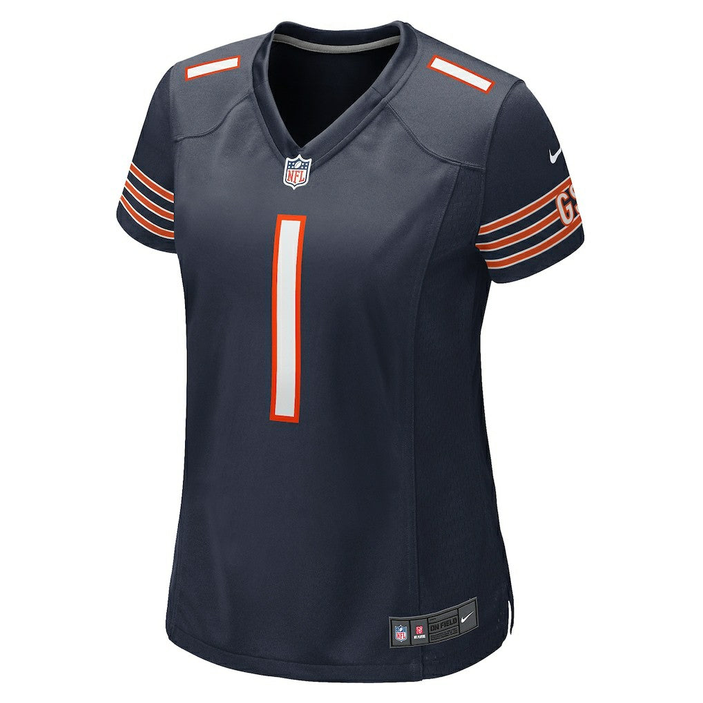 Chicago Bears Nike Number 1 Bride  Women's Game Jersey