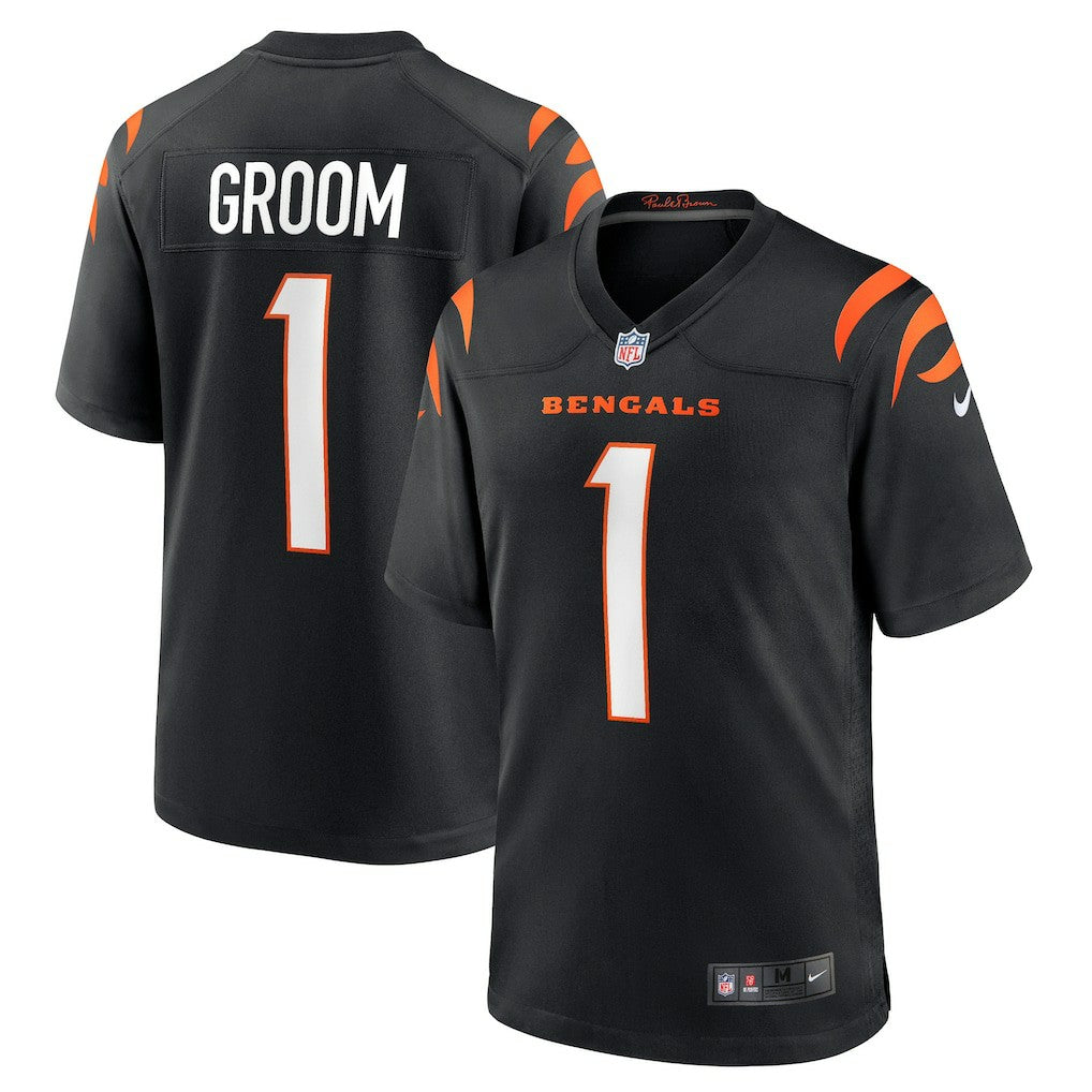 Cincinnati Bengals Nike Number 1 Groom  Game Jersey