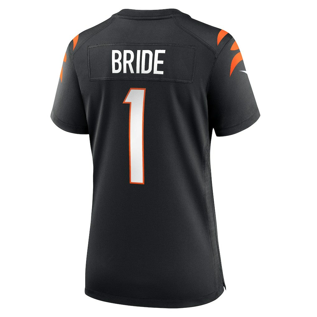 Cincinnati Bengals Nike Number 1 Bride  Women's Game Jersey