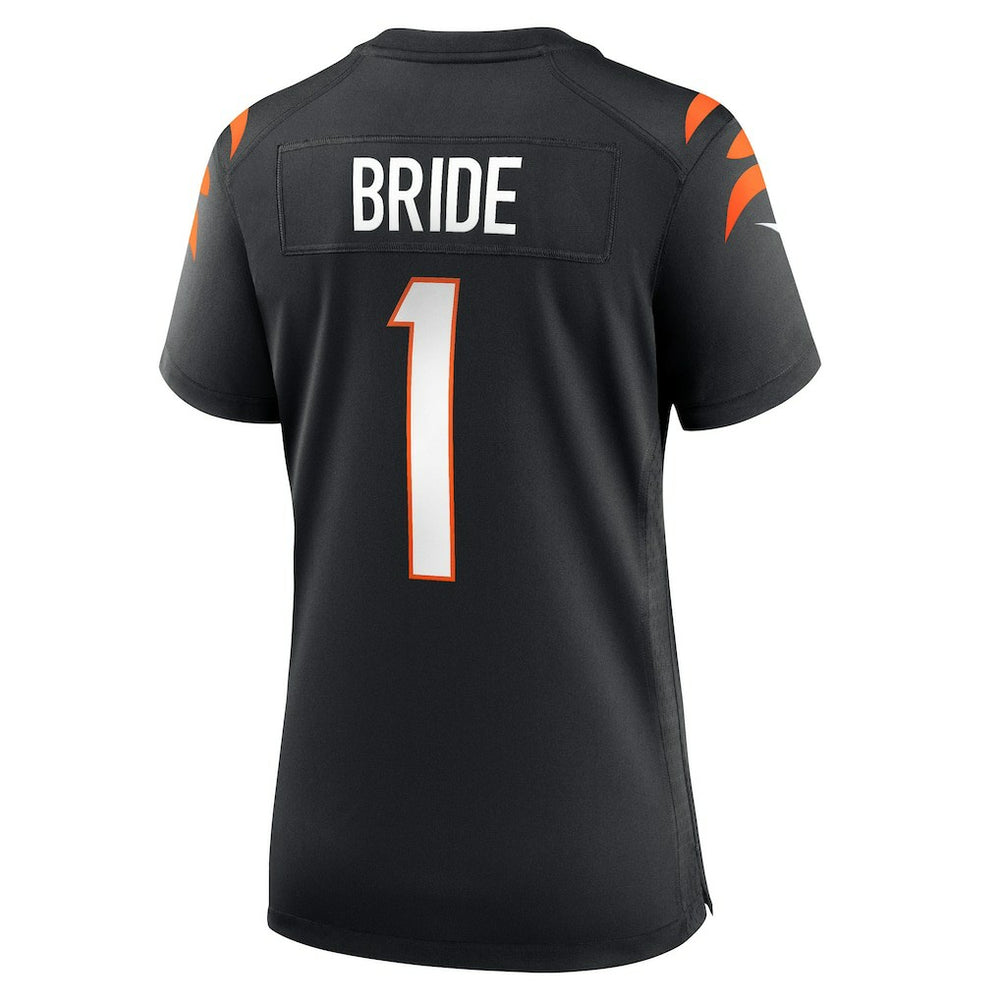 Cincinnati Bengals Nike Number 1 Bride  Women's Game Jersey
