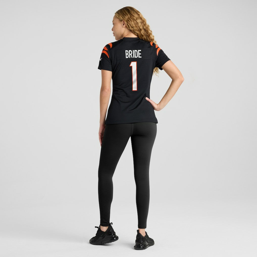 Cincinnati Bengals Nike Number 1 Bride  Women's Game Jersey