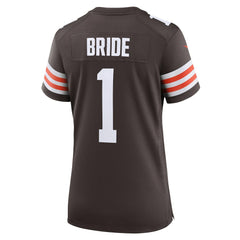 Cleveland Browns Nike Number 1 Bride  Women's Game Jersey