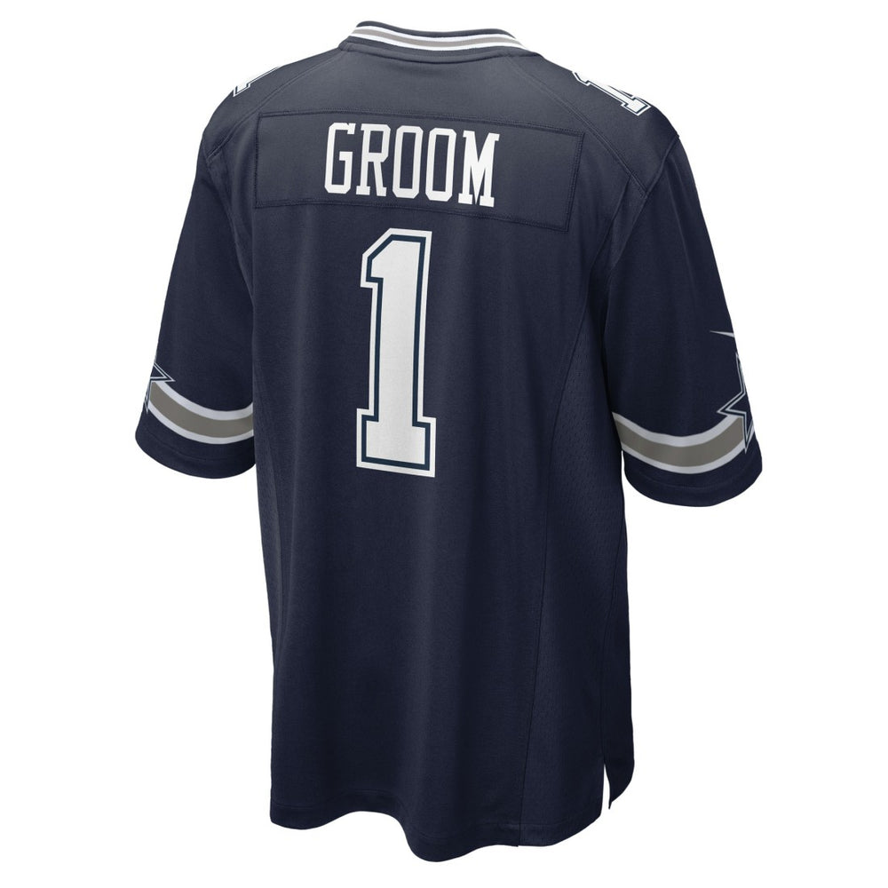 Dallas Cowboys Nike Number 1 Groom  Game Jersey