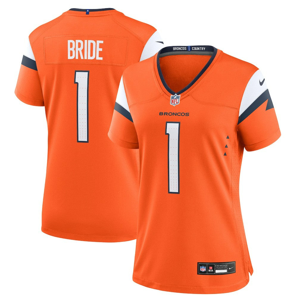 Denver Broncos Nike Number 1 Bride  Women's Game Jersey
