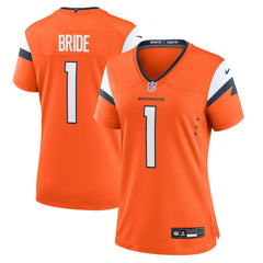 Denver Broncos Nike Number 1 Bride  Women's Game Jersey
