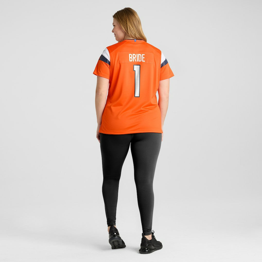 Denver Broncos Nike Number 1 Bride  Women's Game Jersey