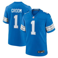Detroit Lions Nike Number 1 Groom  Game Jersey