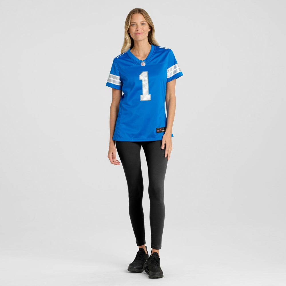 Detroit Lions Nike Number 1 Bride  Women's Game Jersey