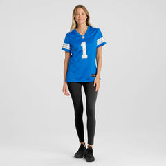 Detroit Lions Nike Number 1 Bride  Women's Game Jersey
