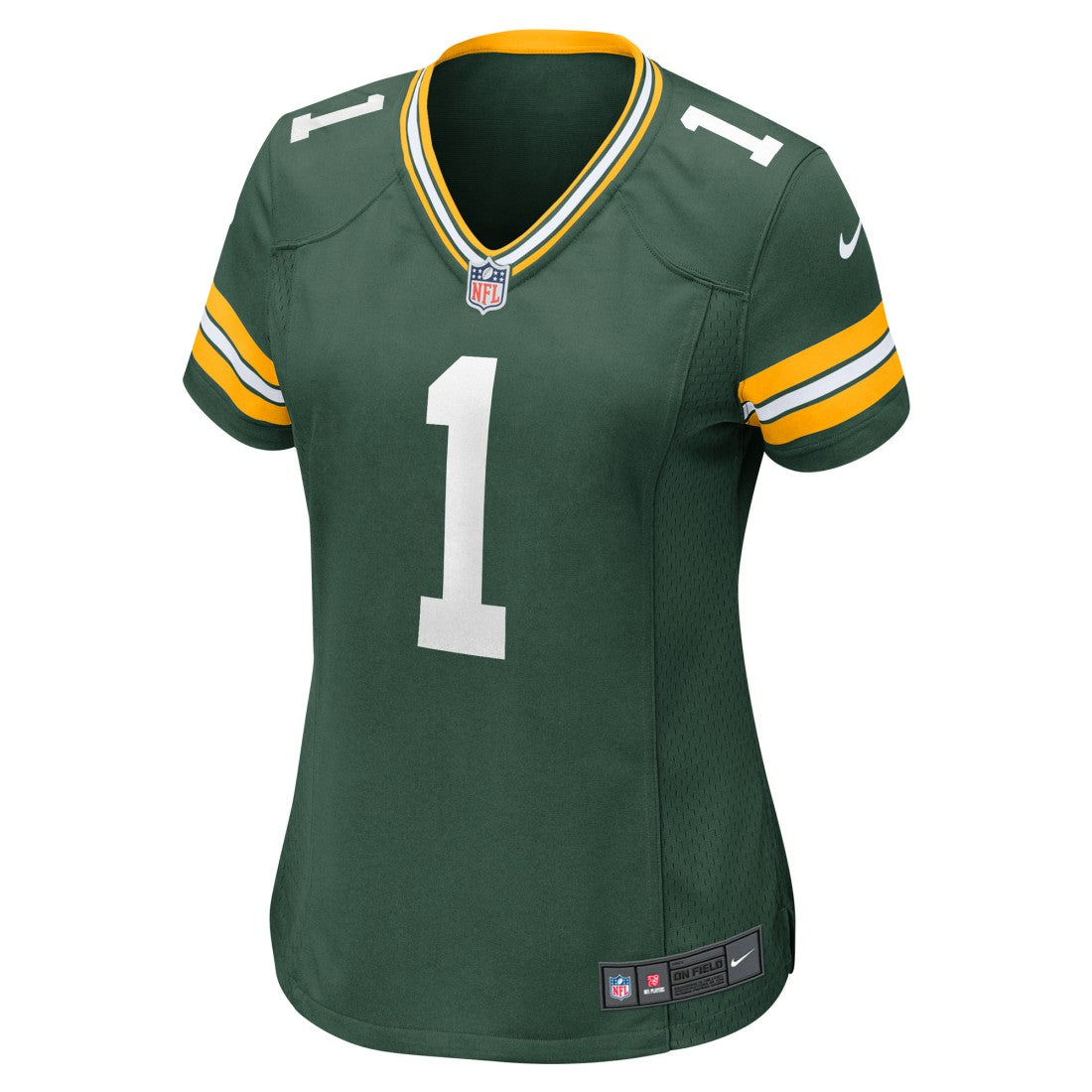 Green Bay Packers Nike Number 1 Bride  Women's Game Jersey