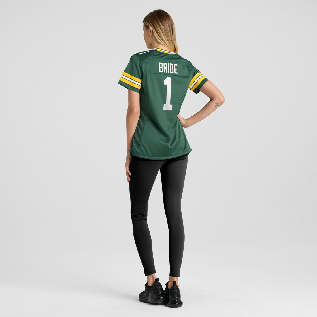 Green Bay Packers Nike Number 1 Bride  Women's Game Jersey