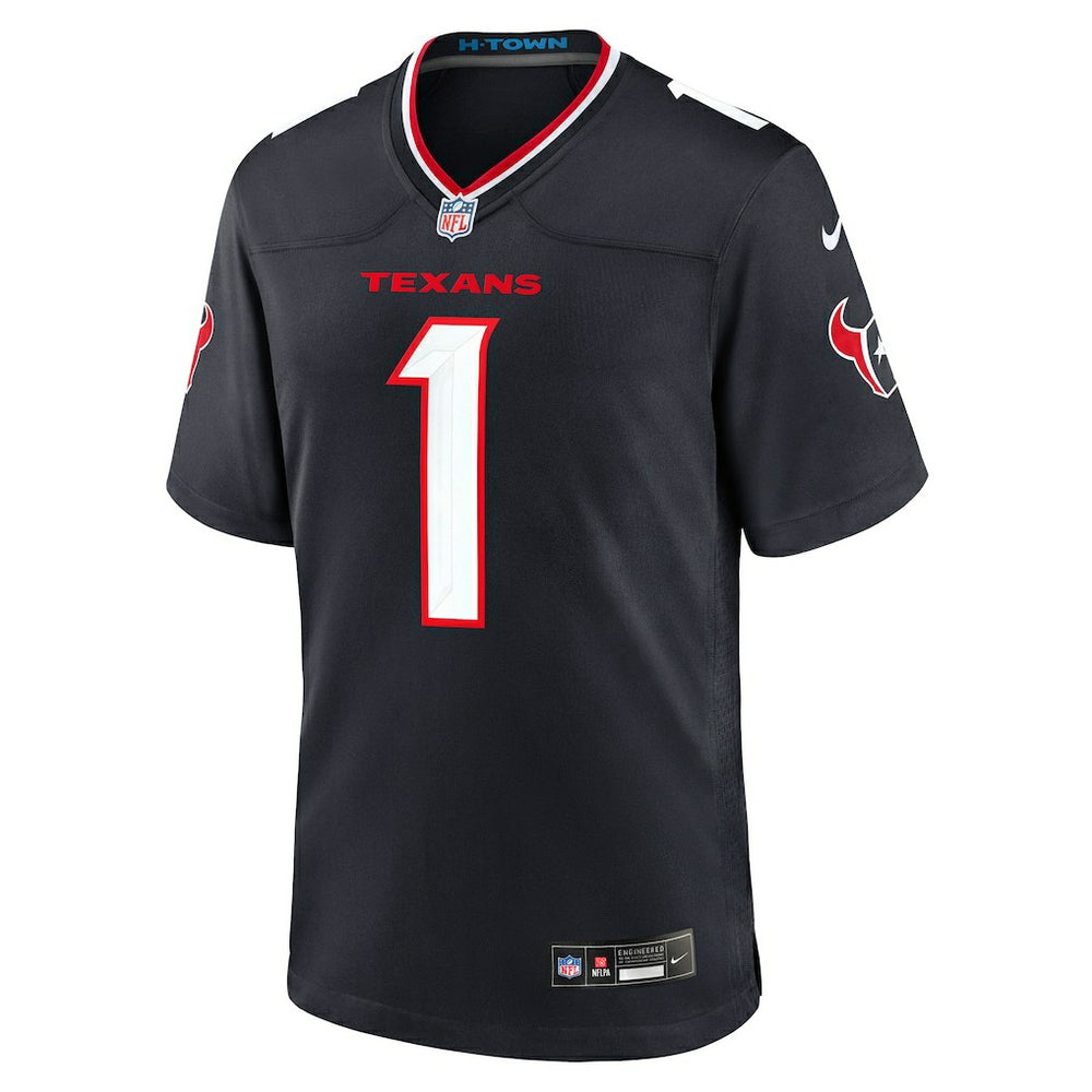Houston Texans Nike Number 1 Groom  Game Jersey