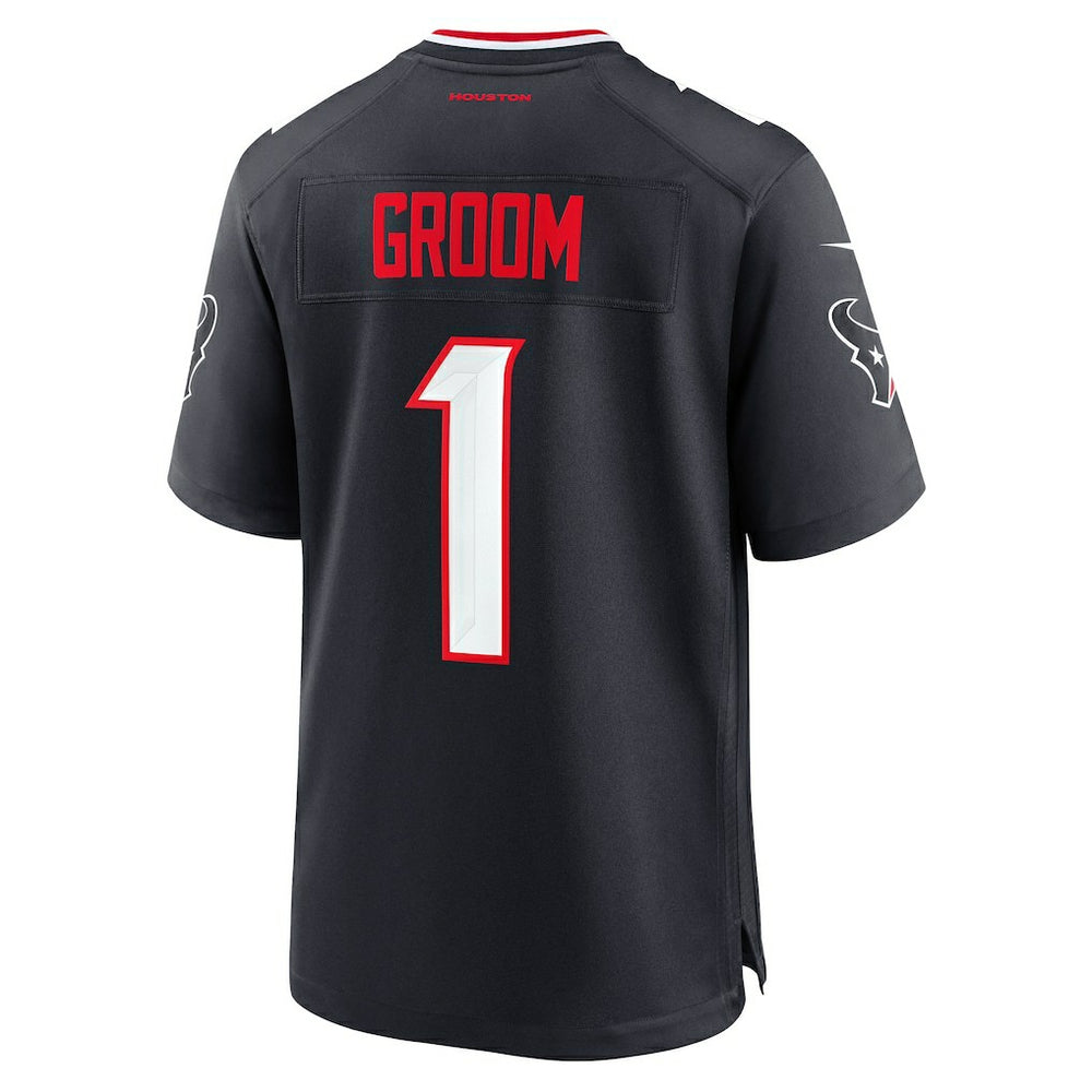 Houston Texans Nike Number 1 Groom  Game Jersey