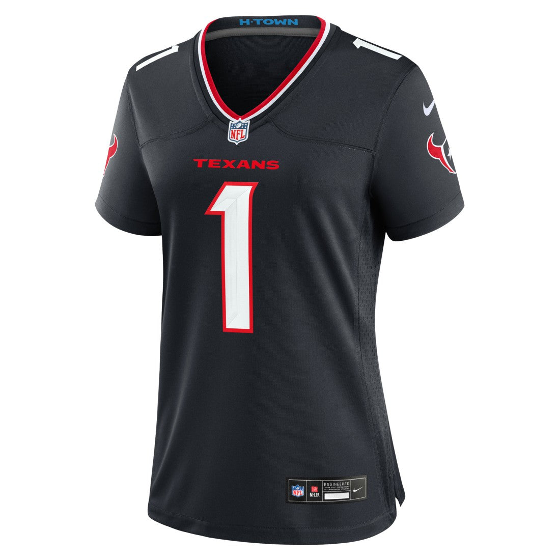 Houston Texans Nike Number 1 Bride  Women's Game Jersey